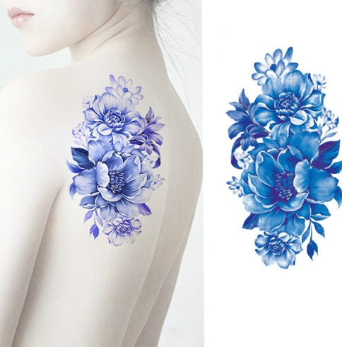 Beautiful Flower Tattoos: Peony, Rose, and Plum