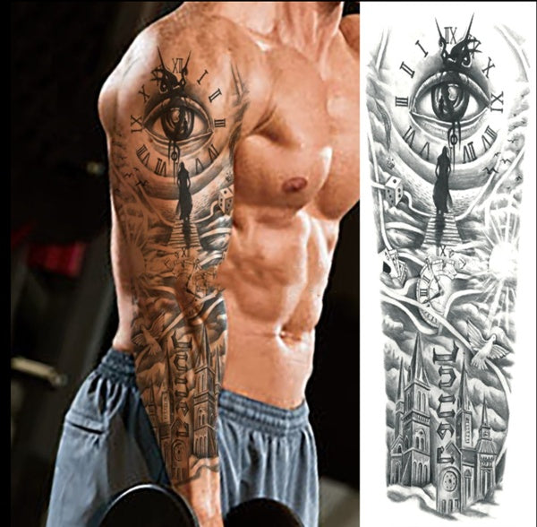 Full-Arm Temporary Tattoos: Unique and Eye-Catching