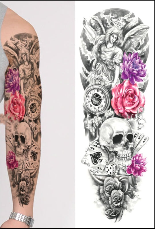 Full-Arm Temporary Tattoos: Unique and Eye-Catching