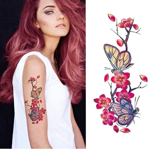 Beautiful Flower Tattoos: Peony, Rose, and Plum