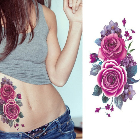 Beautiful Flower Tattoos: Peony, Rose, and Plum