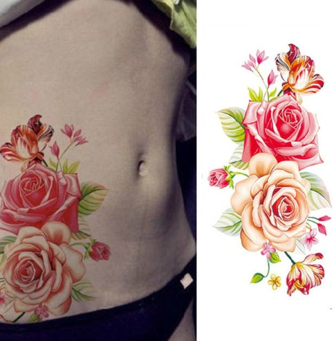 Beautiful Flower Tattoos: Peony, Rose, and Plum