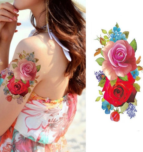 Beautiful Flower Tattoos: Peony, Rose, and Plum