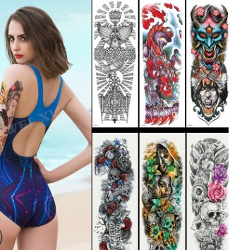 Full-Arm Temporary Tattoos: Bold and Beautiful