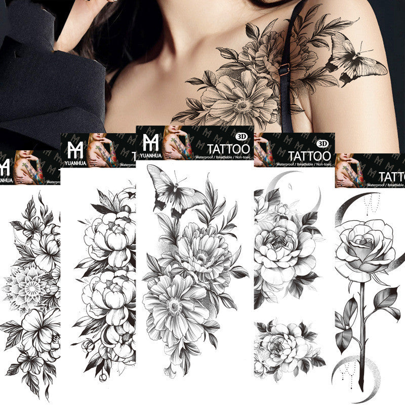 Waterproof Flower Tattoos: Simple and Elegant