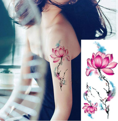 Beautiful Flower Tattoos: Peony, Rose, and Plum