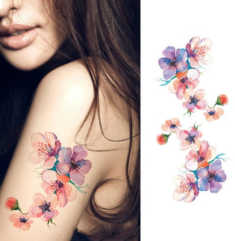 Beautiful Flower Tattoos: Peony, Rose, and Plum