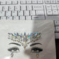 Rhinestone Face Tattoos: Glam Up Your Look