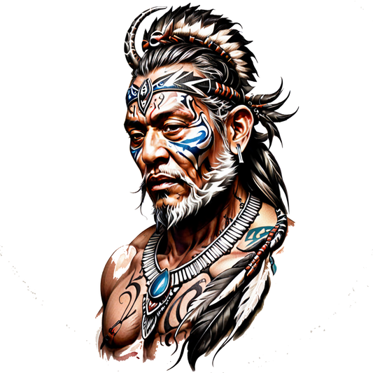 Warrior Spirit: Tribal Temporary Tattoo