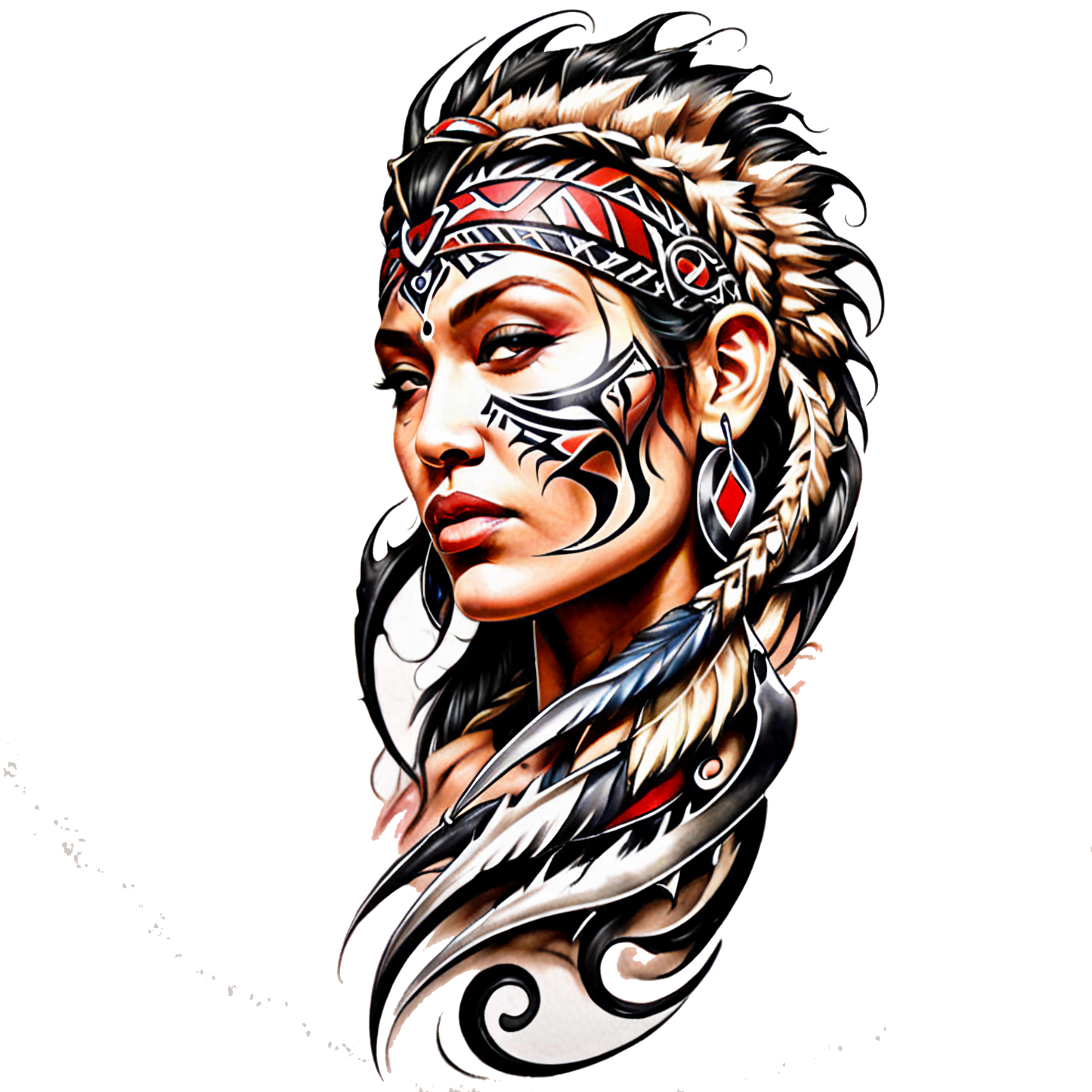 Tribal Temporary Tattoo: A Touch of Wildness