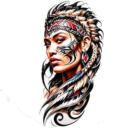 Tribal Temporary Tattoo: A Touch of Wildness